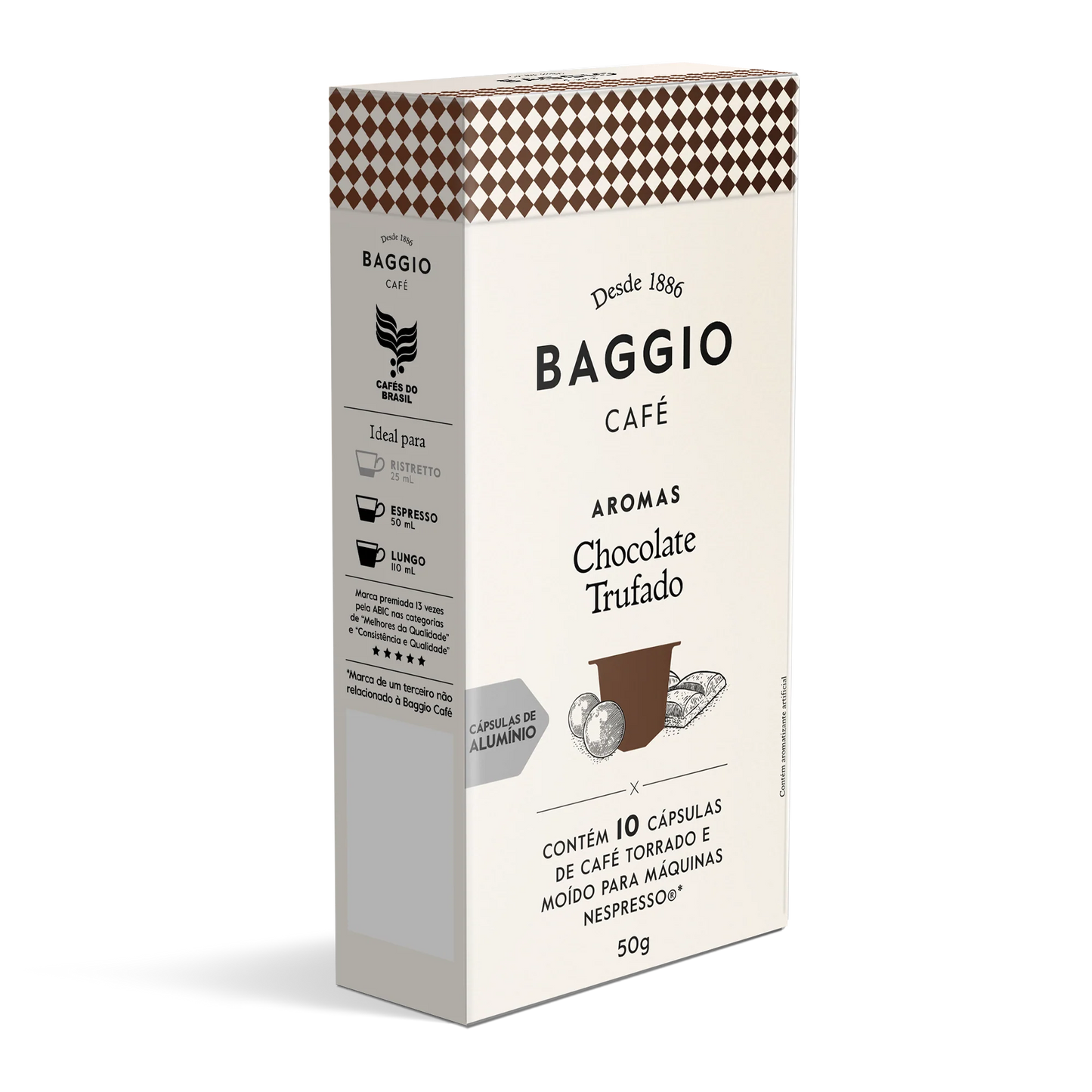 Baggio Aromas Chocolate Trufado - 10 Cápsulas p/ Nespresso*