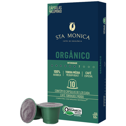 Café Cápsulas Orgânico c/ 10 Und Nespresso