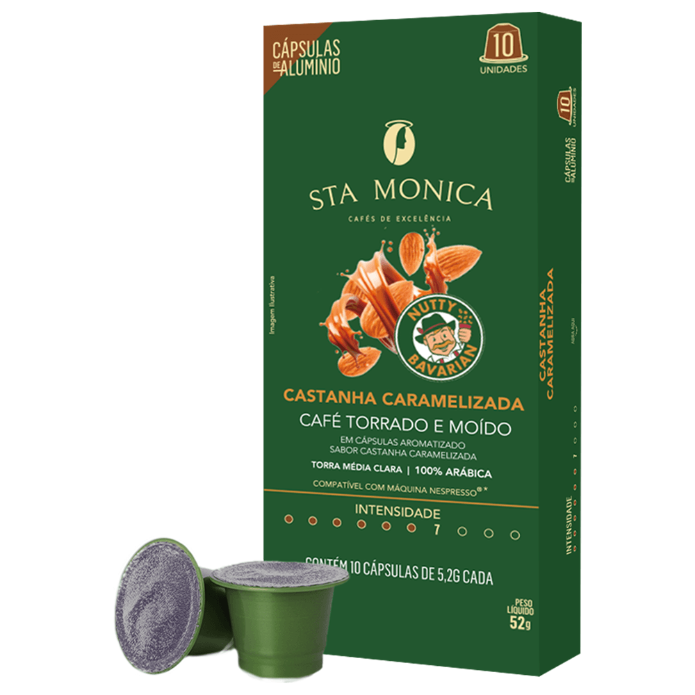 Café Cápsulas Nutty Bavarian c/ 10 Und Nespresso