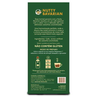Café Cápsulas Nutty Bavarian c/ 10 Und Nespresso