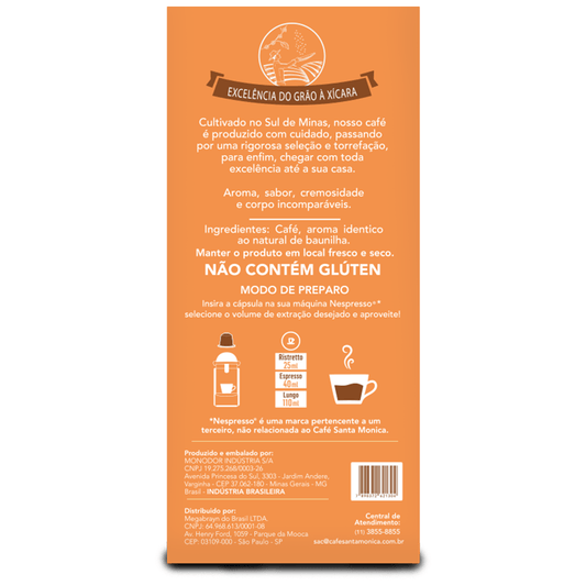 Café Cápsulas Baunilha c/ 10 Und Nespresso