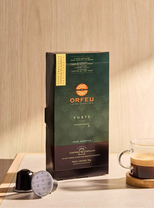 Cápsulas compatíveis Nespresso* Forte