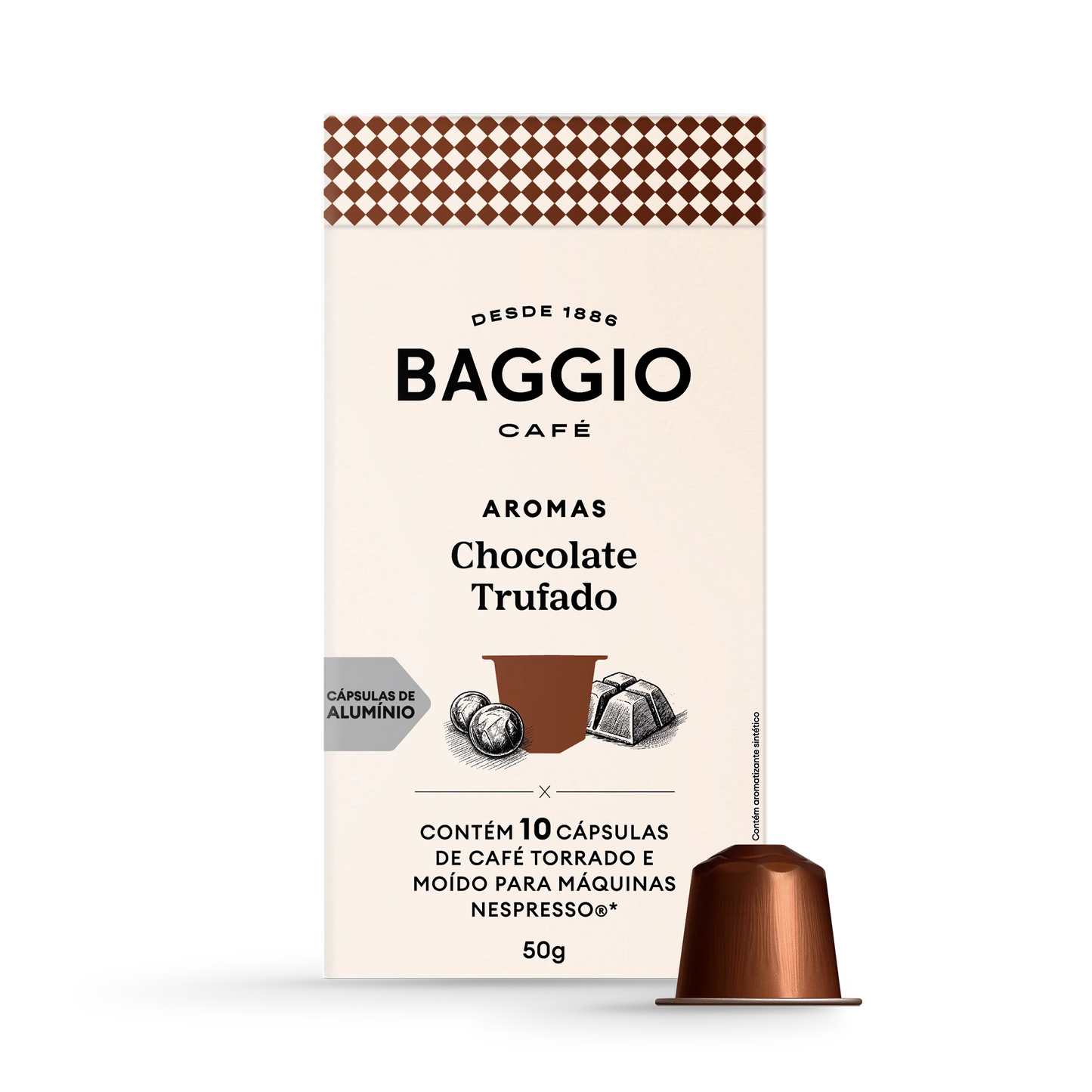 Baggio Aromas Chocolate Trufado - 10 Cápsulas p/ Nespresso*