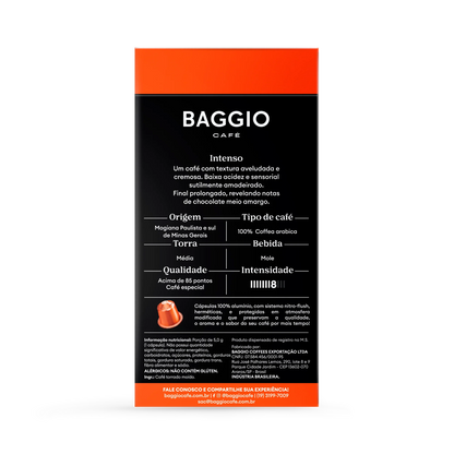 Baggio Intenso - 10 Cápsulas p/ Nespresso*